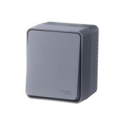 Выключатель 1-клавишный ОУ AtlasDesign Profi54 IP54 10AX антрацит SE ATN544011