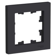 Рамка 1 пост Schneider Electric ATLASDESIGN, карбон ATN001001