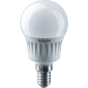 Лампа светодиодная 94 466 NLL-G45-7-230-2.7K-E14 7Вт шар 2700К тепл. бел. E14 500лм 176-264В Navigat