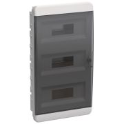 Корпус пластиковый ЩРВ-П-36 IP41 черная прозрачная дверь TEKFOR IEK TF5-KP12-V-36-41-K01-K03