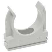 ELASTA Держатель с защелкой СЕРАЯ CF20мм IEK CTA10D-CF20-K41-100