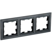 BRITE Рамка 3-местная РУ-3-БрЧ черный IEK BR-M32-K02