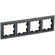 BRITE Рамка 4-местная РУ-4-БрЧ черный IEK BR-M42-K02
