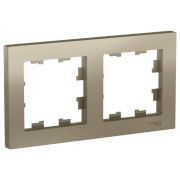 Рамка 2-поста ATLASDESIGN Systeme Electric, ШАМПАНЬ ATN000502