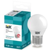 Лампа светодиодная G45 шар 9Вт 230В 4000К E27 IEK LLE-G45-9-230-40-E27