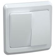 VEGA Выключатель 2-клавишный 10А ВС10-2-0-ВБ белый IEK EVV20-K01-10-DM
