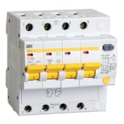 KARAT ДИФ Дифференциальный автомат АД14 4П 63А 100мА тип AC IEK MAD10-4-063-C-100