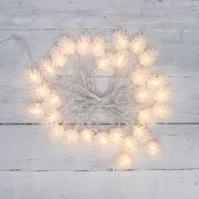 Гирлянда светодиодная «Шишки» 5м 30LED тепл. бел. 1.8Вт IP20 с контроллером 8 режимов провод ПВХ прозр. Neon-Night 303-069