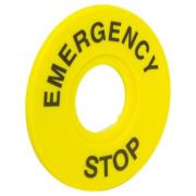 Табличка для кнопок 22мм «EMERGENCY STOP» EKF scep-es