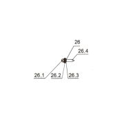 Запчасть №26 для FD301R. Ударник в сборе (26.1 - 26.4)