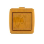 Выключатель 1-кл. ОП Nata 10А IP20 ольха LEZARD 710-0700-100