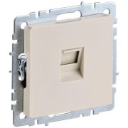 Розетка компьютерная СП RJ45 кат.6 BRITE РК11-БрКр механизм беж. IEK BR-K10-2-K10