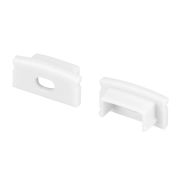 Заглушка LINE-1708 с отверстием WHITE пластик (комплект) Arlight 044235