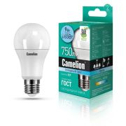 Лампа светодиодная LED9-A60/845/E27 9Вт грушевидная матовая 4500К бел. E27 750лм 170-265В Camelion 12044