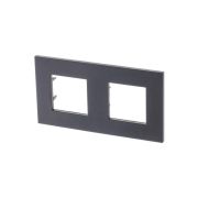 Рамка 2-м 4мод. Zenit антрацит ABB 2CLA227200N1801