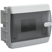 Корпус ЩРВ-П-6 UNION Compact IP41 черн. прозр. дверь пластик. IEK UIC-KP12-V-06-41-K01